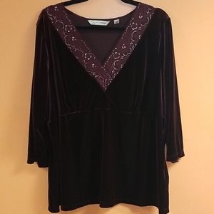 Velvet blouse